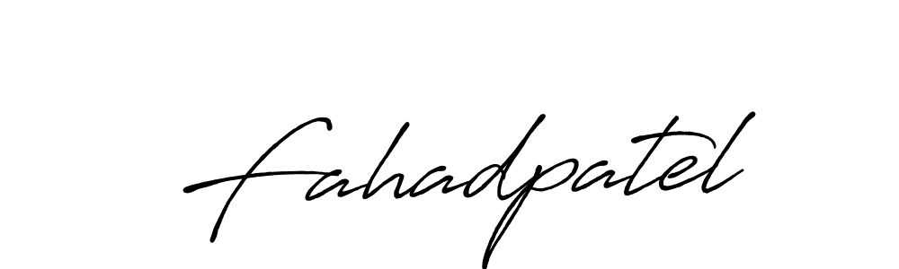 Make a beautiful signature design for name Fahadpatel. Use this online signature maker to create a handwritten signature for free. Fahadpatel signature style 7 images and pictures png