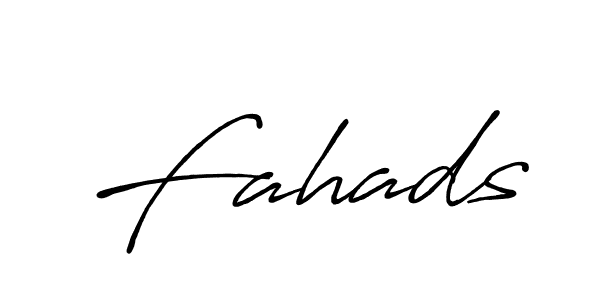 Create a beautiful signature design for name Fahads. With this signature (Antro_Vectra_Bolder) fonts, you can make a handwritten signature for free. Fahads signature style 7 images and pictures png