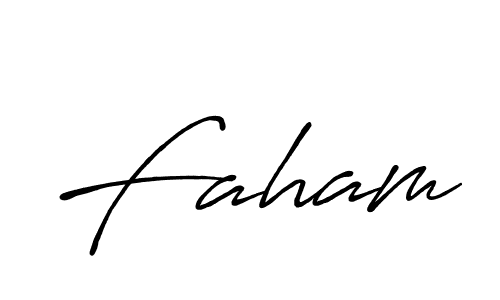 Antro_Vectra_Bolder is a professional signature style that is perfect for those who want to add a touch of class to their signature. It is also a great choice for those who want to make their signature more unique. Get Faham name to fancy signature for free. Faham signature style 7 images and pictures png