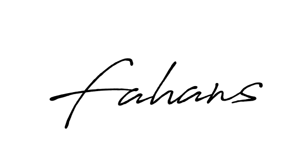 You should practise on your own different ways (Antro_Vectra_Bolder) to write your name (Fahans) in signature. don't let someone else do it for you. Fahans signature style 7 images and pictures png