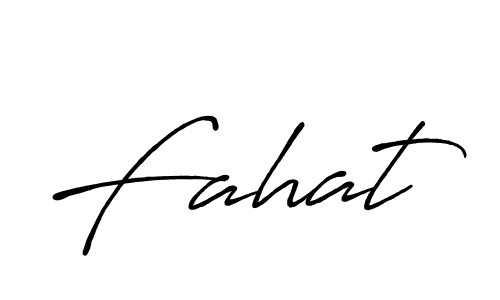 Fahat stylish signature style. Best Handwritten Sign (Antro_Vectra_Bolder) for my name. Handwritten Signature Collection Ideas for my name Fahat. Fahat signature style 7 images and pictures png