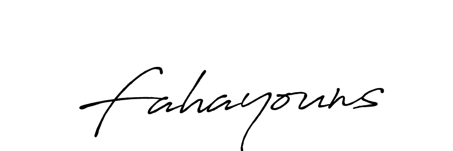 How to make Fahayouns signature? Antro_Vectra_Bolder is a professional autograph style. Create handwritten signature for Fahayouns name. Fahayouns signature style 7 images and pictures png