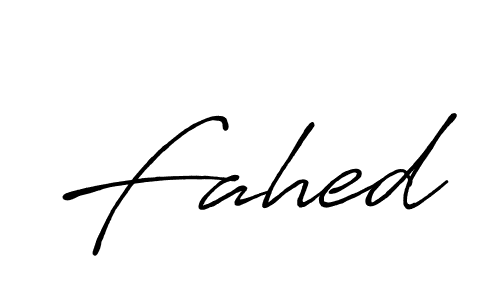 Fahed stylish signature style. Best Handwritten Sign (Antro_Vectra_Bolder) for my name. Handwritten Signature Collection Ideas for my name Fahed. Fahed signature style 7 images and pictures png
