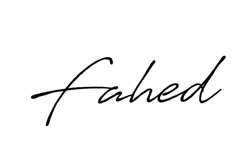 Create a beautiful signature design for name Fahed. With this signature (Antro_Vectra_Bolder) fonts, you can make a handwritten signature for free. Fahed signature style 7 images and pictures png