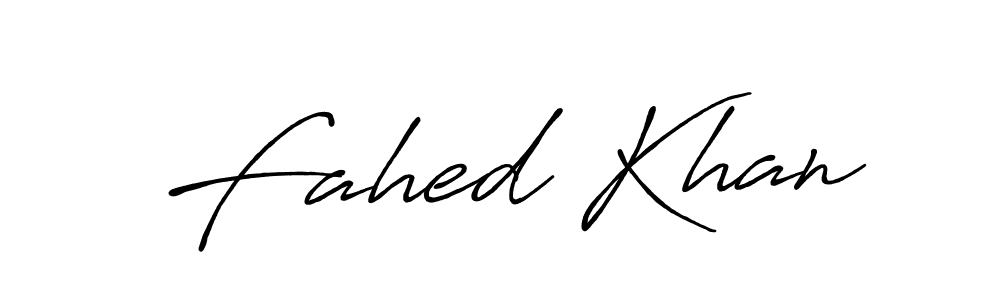 Also we have Fahed Khan name is the best signature style. Create professional handwritten signature collection using Antro_Vectra_Bolder autograph style. Fahed Khan signature style 7 images and pictures png