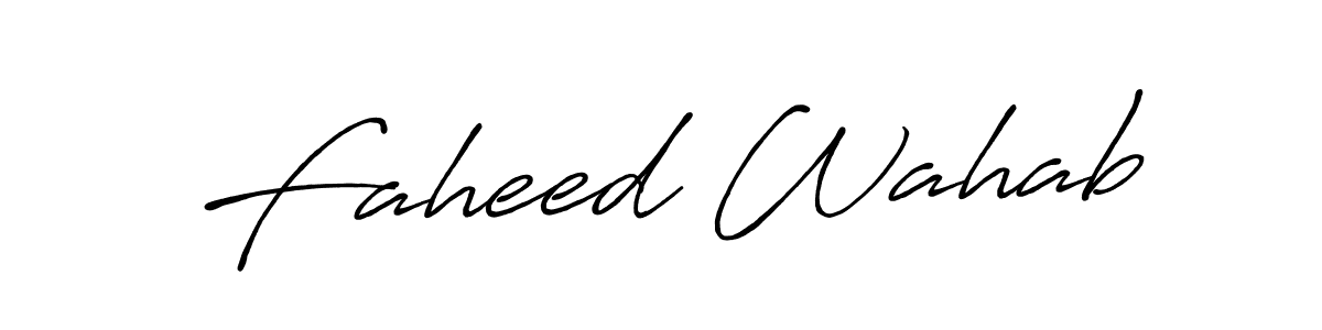 if you are searching for the best signature style for your name Faheed Wahab. so please give up your signature search. here we have designed multiple signature styles  using Antro_Vectra_Bolder. Faheed Wahab signature style 7 images and pictures png