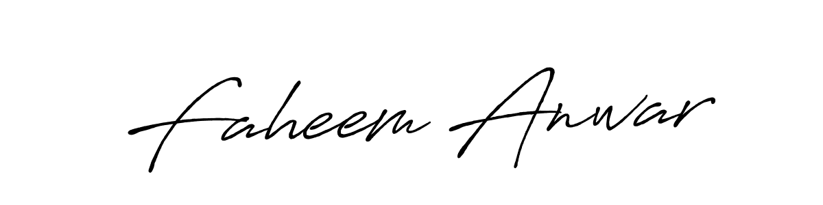 How to make Faheem Anwar signature? Antro_Vectra_Bolder is a professional autograph style. Create handwritten signature for Faheem Anwar name. Faheem Anwar signature style 7 images and pictures png