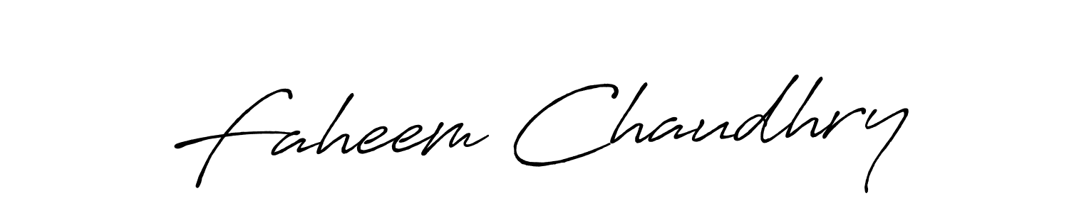 Make a beautiful signature design for name Faheem Chaudhry. Use this online signature maker to create a handwritten signature for free. Faheem Chaudhry signature style 7 images and pictures png