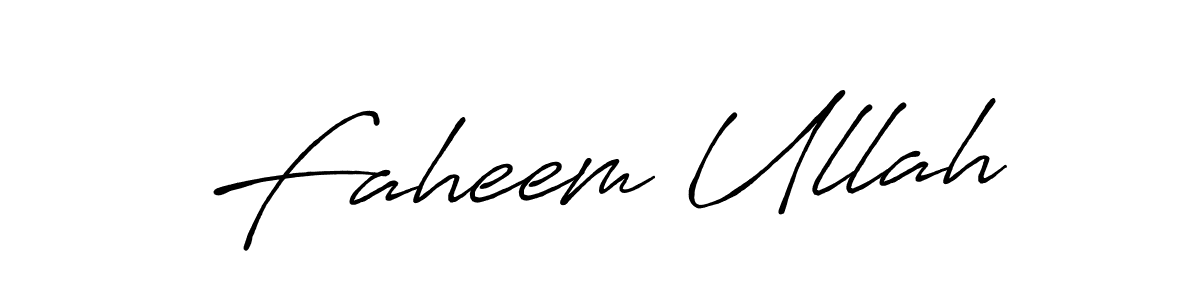 It looks lik you need a new signature style for name Faheem Ullah. Design unique handwritten (Antro_Vectra_Bolder) signature with our free signature maker in just a few clicks. Faheem Ullah signature style 7 images and pictures png