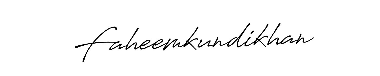 How to make Faheemkundikhan name signature. Use Antro_Vectra_Bolder style for creating short signs online. This is the latest handwritten sign. Faheemkundikhan signature style 7 images and pictures png