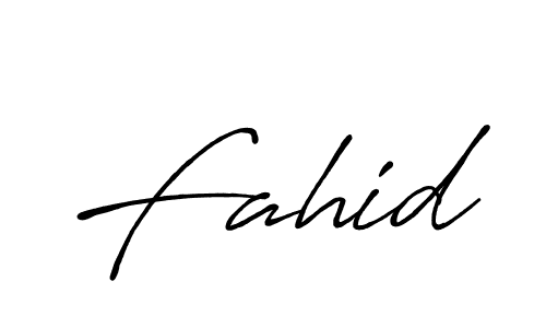 Fahid stylish signature style. Best Handwritten Sign (Antro_Vectra_Bolder) for my name. Handwritten Signature Collection Ideas for my name Fahid. Fahid signature style 7 images and pictures png