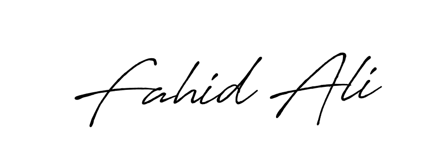 Also we have Fahid Ali name is the best signature style. Create professional handwritten signature collection using Antro_Vectra_Bolder autograph style. Fahid Ali signature style 7 images and pictures png