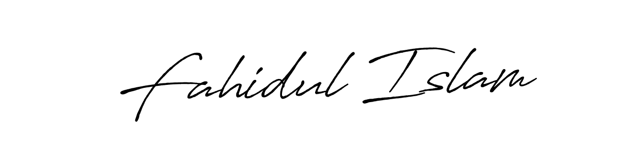 Also we have Fahidul Islam name is the best signature style. Create professional handwritten signature collection using Antro_Vectra_Bolder autograph style. Fahidul Islam signature style 7 images and pictures png