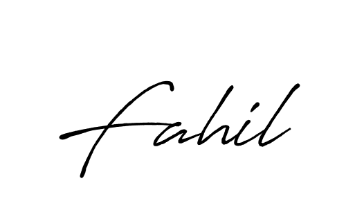 How to make Fahil name signature. Use Antro_Vectra_Bolder style for creating short signs online. This is the latest handwritten sign. Fahil signature style 7 images and pictures png