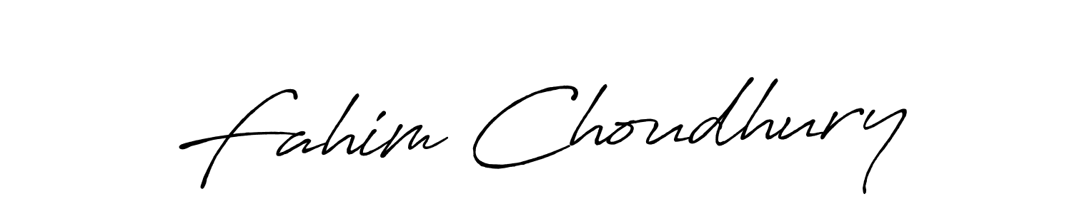 Also we have Fahim Choudhury name is the best signature style. Create professional handwritten signature collection using Antro_Vectra_Bolder autograph style. Fahim Choudhury signature style 7 images and pictures png
