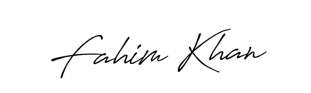 Create a beautiful signature design for name Fahim Khan. With this signature (Antro_Vectra_Bolder) fonts, you can make a handwritten signature for free. Fahim Khan signature style 7 images and pictures png