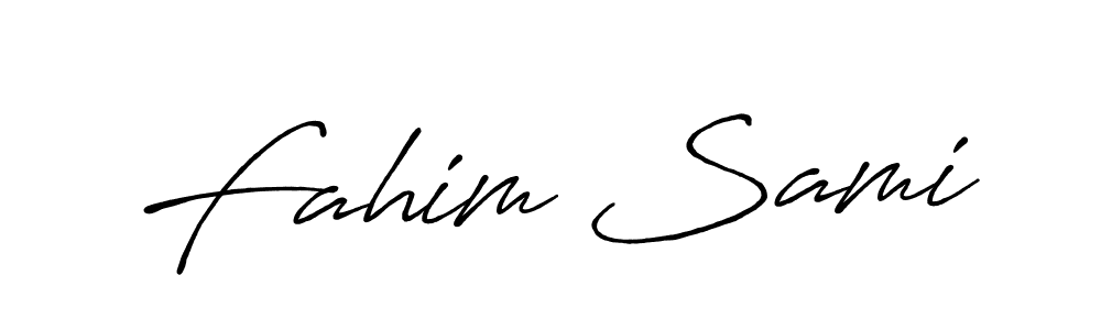 Make a beautiful signature design for name Fahim Sami. Use this online signature maker to create a handwritten signature for free. Fahim Sami signature style 7 images and pictures png