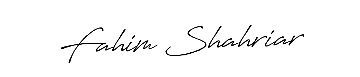 How to make Fahim Shahriar signature? Antro_Vectra_Bolder is a professional autograph style. Create handwritten signature for Fahim Shahriar name. Fahim Shahriar signature style 7 images and pictures png