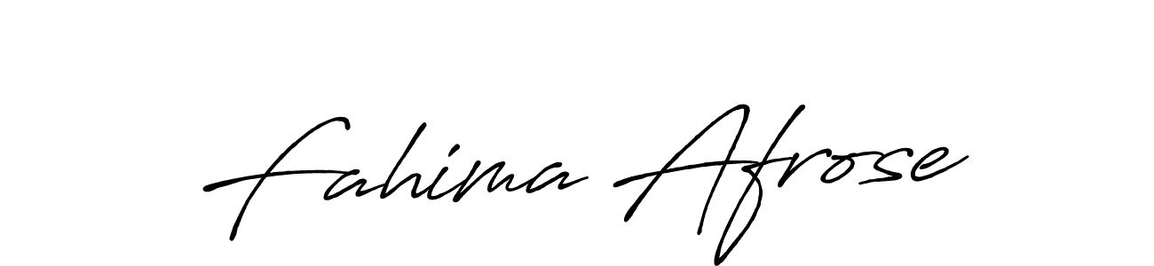 Fahima Afrose stylish signature style. Best Handwritten Sign (Antro_Vectra_Bolder) for my name. Handwritten Signature Collection Ideas for my name Fahima Afrose. Fahima Afrose signature style 7 images and pictures png