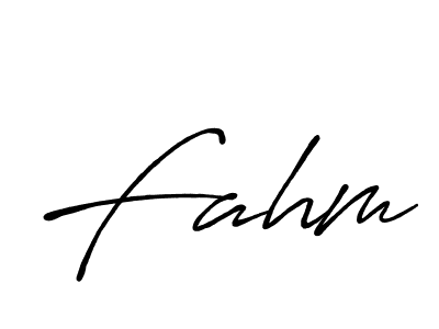 The best way (Antro_Vectra_Bolder) to make a short signature is to pick only two or three words in your name. The name Fahm include a total of six letters. For converting this name. Fahm signature style 7 images and pictures png