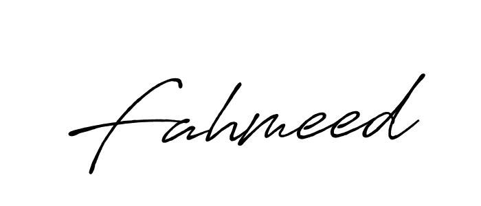 How to make Fahmeed signature? Antro_Vectra_Bolder is a professional autograph style. Create handwritten signature for Fahmeed name. Fahmeed signature style 7 images and pictures png