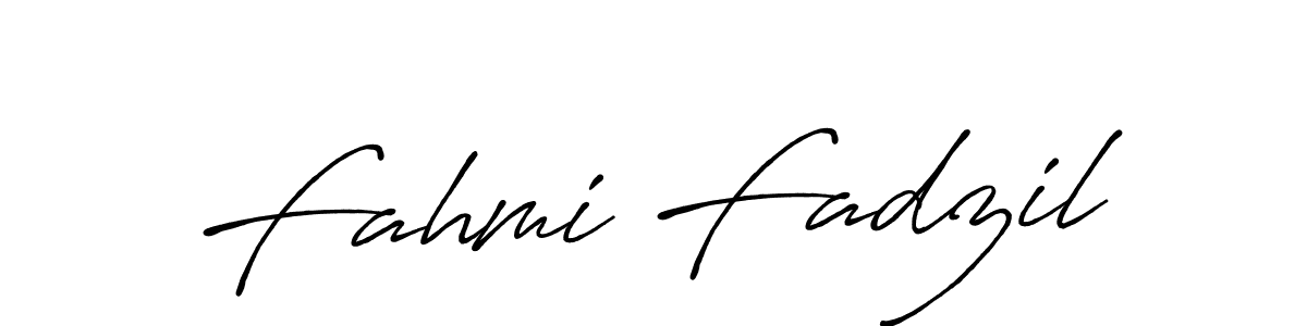Use a signature maker to create a handwritten signature online. With this signature software, you can design (Antro_Vectra_Bolder) your own signature for name Fahmi Fadzil. Fahmi Fadzil signature style 7 images and pictures png