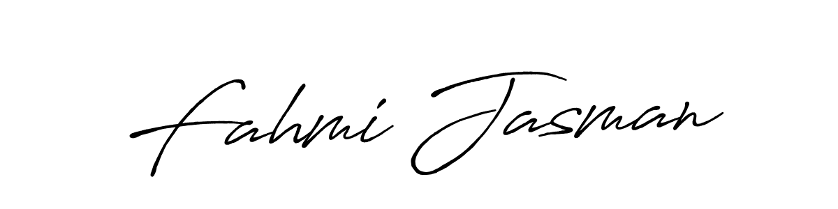 Also we have Fahmi Jasman name is the best signature style. Create professional handwritten signature collection using Antro_Vectra_Bolder autograph style. Fahmi Jasman signature style 7 images and pictures png