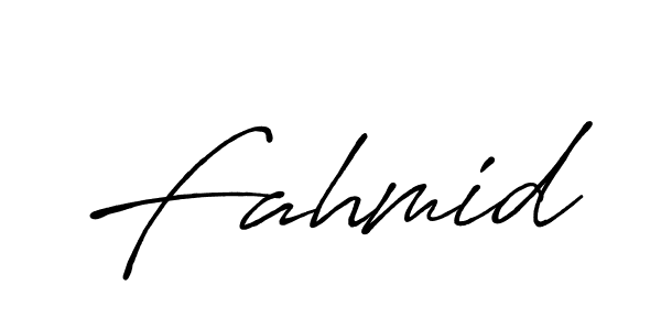 Make a beautiful signature design for name Fahmid. Use this online signature maker to create a handwritten signature for free. Fahmid signature style 7 images and pictures png