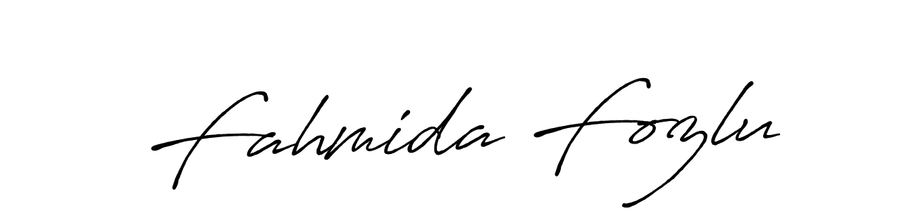 Make a beautiful signature design for name Fahmida Fozlu. Use this online signature maker to create a handwritten signature for free. Fahmida Fozlu signature style 7 images and pictures png