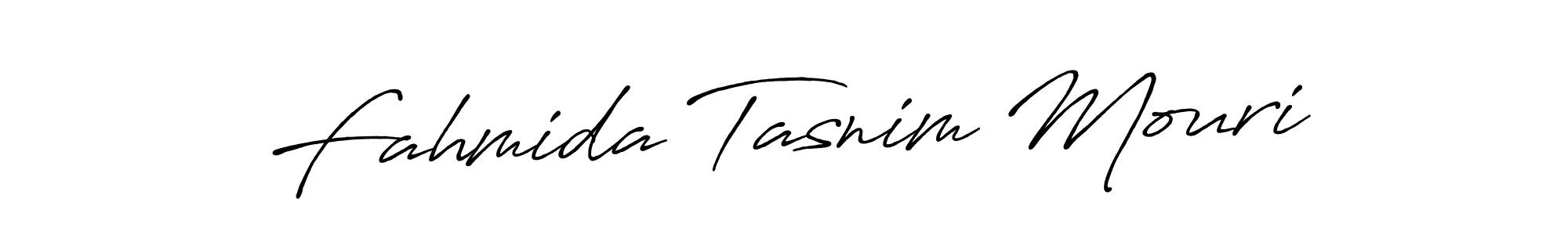 How to make Fahmida Tasnim Mouri signature? Antro_Vectra_Bolder is a professional autograph style. Create handwritten signature for Fahmida Tasnim Mouri name. Fahmida Tasnim Mouri signature style 7 images and pictures png