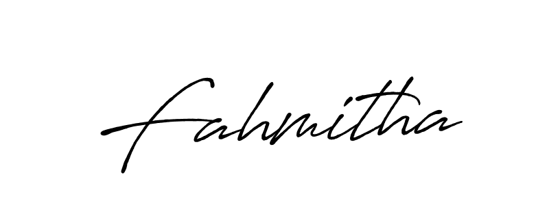 Also we have Fahmitha name is the best signature style. Create professional handwritten signature collection using Antro_Vectra_Bolder autograph style. Fahmitha signature style 7 images and pictures png