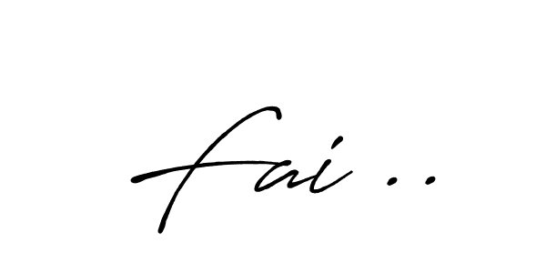 Create a beautiful signature design for name Fai ... With this signature (Antro_Vectra_Bolder) fonts, you can make a handwritten signature for free. Fai .. signature style 7 images and pictures png