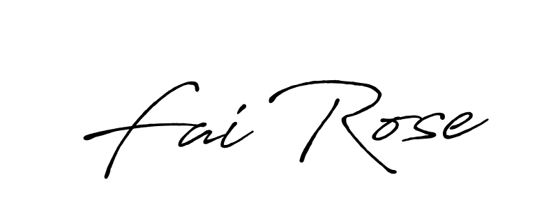 This is the best signature style for the Fai Rose name. Also you like these signature font (Antro_Vectra_Bolder). Mix name signature. Fai Rose signature style 7 images and pictures png