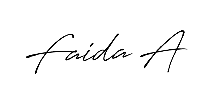 Create a beautiful signature design for name Faida A. With this signature (Antro_Vectra_Bolder) fonts, you can make a handwritten signature for free. Faida A signature style 7 images and pictures png