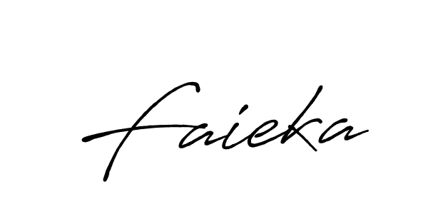 Make a beautiful signature design for name Faieka. With this signature (Antro_Vectra_Bolder) style, you can create a handwritten signature for free. Faieka signature style 7 images and pictures png