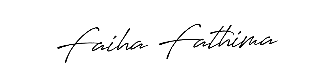 Create a beautiful signature design for name Faiha Fathima. With this signature (Antro_Vectra_Bolder) fonts, you can make a handwritten signature for free. Faiha Fathima signature style 7 images and pictures png