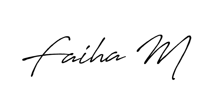 See photos of Faiha M official signature by Spectra . Check more albums & portfolios. Read reviews & check more about Antro_Vectra_Bolder font. Faiha M signature style 7 images and pictures png
