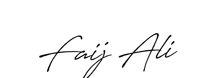 Similarly Antro_Vectra_Bolder is the best handwritten signature design. Signature creator online .You can use it as an online autograph creator for name Faij Ali. Faij Ali signature style 7 images and pictures png