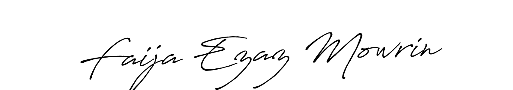 if you are searching for the best signature style for your name Faija Ezaz Mowrin. so please give up your signature search. here we have designed multiple signature styles  using Antro_Vectra_Bolder. Faija Ezaz Mowrin signature style 7 images and pictures png