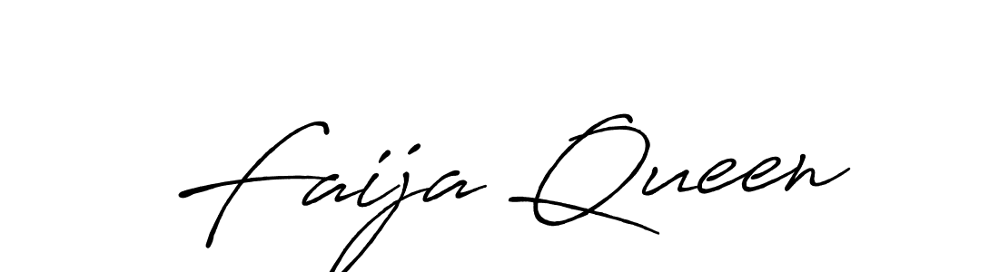 Use a signature maker to create a handwritten signature online. With this signature software, you can design (Antro_Vectra_Bolder) your own signature for name Faija Queen. Faija Queen signature style 7 images and pictures png