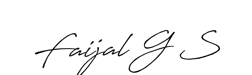 You should practise on your own different ways (Antro_Vectra_Bolder) to write your name (Faijal G S) in signature. don't let someone else do it for you. Faijal G S signature style 7 images and pictures png