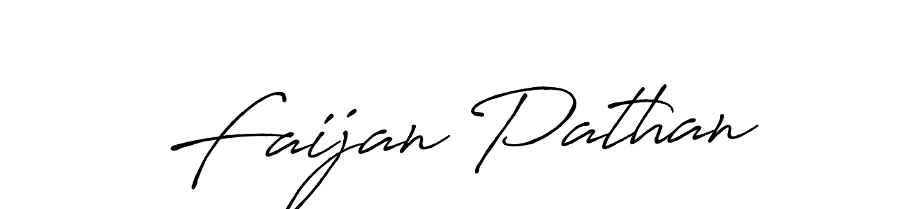 Design your own signature with our free online signature maker. With this signature software, you can create a handwritten (Antro_Vectra_Bolder) signature for name Faijan Pathan. Faijan Pathan signature style 7 images and pictures png