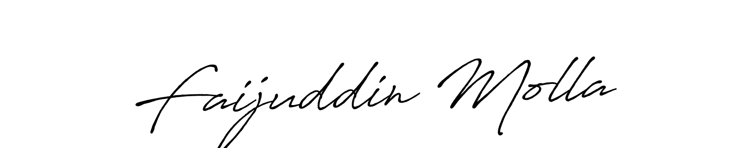 Faijuddin Molla stylish signature style. Best Handwritten Sign (Antro_Vectra_Bolder) for my name. Handwritten Signature Collection Ideas for my name Faijuddin Molla. Faijuddin Molla signature style 7 images and pictures png