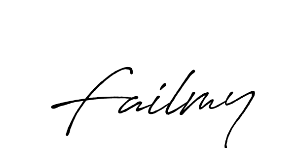 It looks lik you need a new signature style for name Failmy. Design unique handwritten (Antro_Vectra_Bolder) signature with our free signature maker in just a few clicks. Failmy signature style 7 images and pictures png