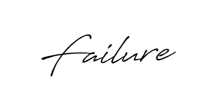 How to make Failure signature? Antro_Vectra_Bolder is a professional autograph style. Create handwritten signature for Failure name. Failure signature style 7 images and pictures png