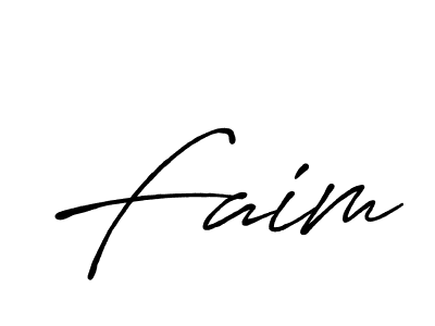 Make a beautiful signature design for name Faim. With this signature (Antro_Vectra_Bolder) style, you can create a handwritten signature for free. Faim signature style 7 images and pictures png