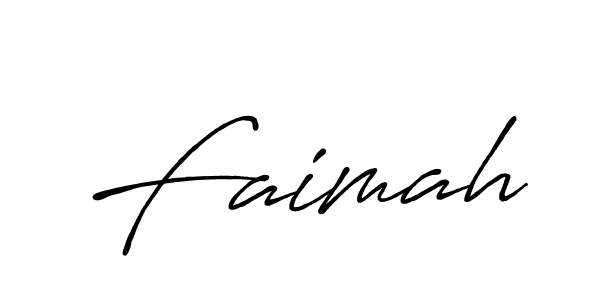 Also we have Faimah name is the best signature style. Create professional handwritten signature collection using Antro_Vectra_Bolder autograph style. Faimah signature style 7 images and pictures png