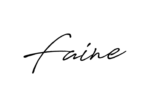 Design your own signature with our free online signature maker. With this signature software, you can create a handwritten (Antro_Vectra_Bolder) signature for name Faine. Faine signature style 7 images and pictures png