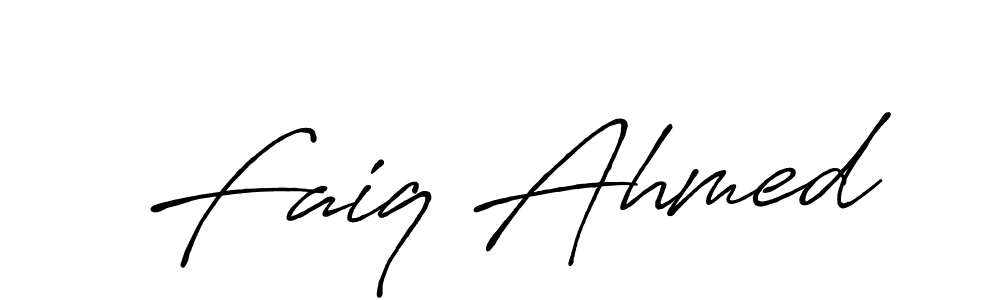 How to make Faiq Ahmed signature? Antro_Vectra_Bolder is a professional autograph style. Create handwritten signature for Faiq Ahmed name. Faiq Ahmed signature style 7 images and pictures png