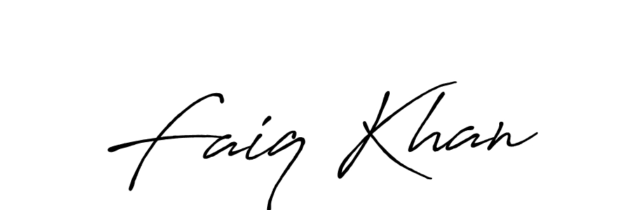 Create a beautiful signature design for name Faiq Khan. With this signature (Antro_Vectra_Bolder) fonts, you can make a handwritten signature for free. Faiq Khan signature style 7 images and pictures png